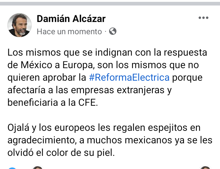 Damián Alcázar tweet media