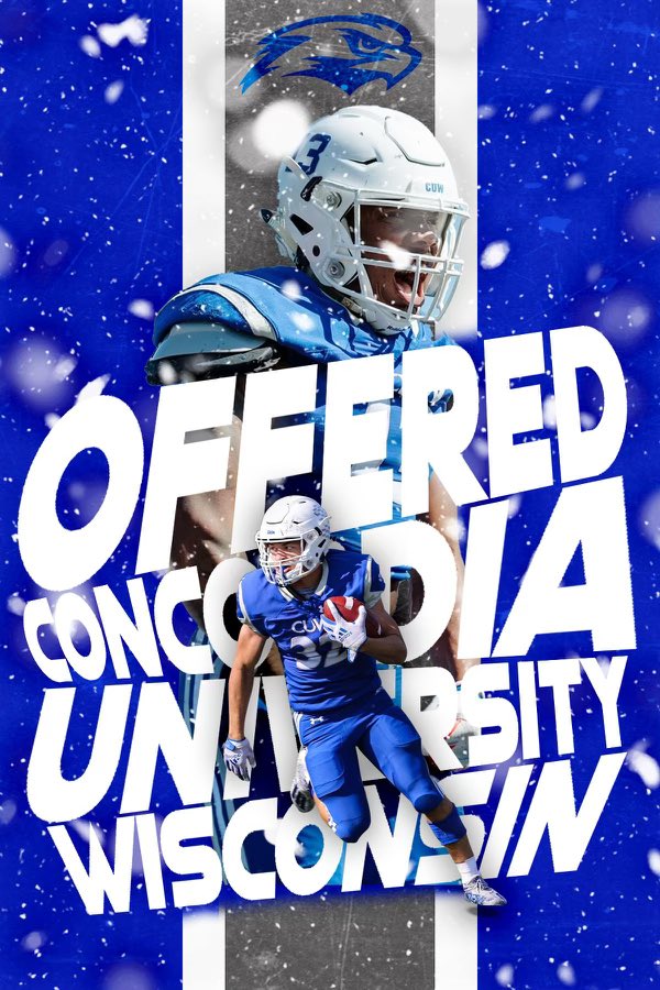 after a great talk with <a href="/coachcwhite/">Curran White</a>  I am blessed to have earned an offer from <a href="/CUWFB/">CUW Falcon Football</a> #AGTG #UnfinishedBusiness go falcons!