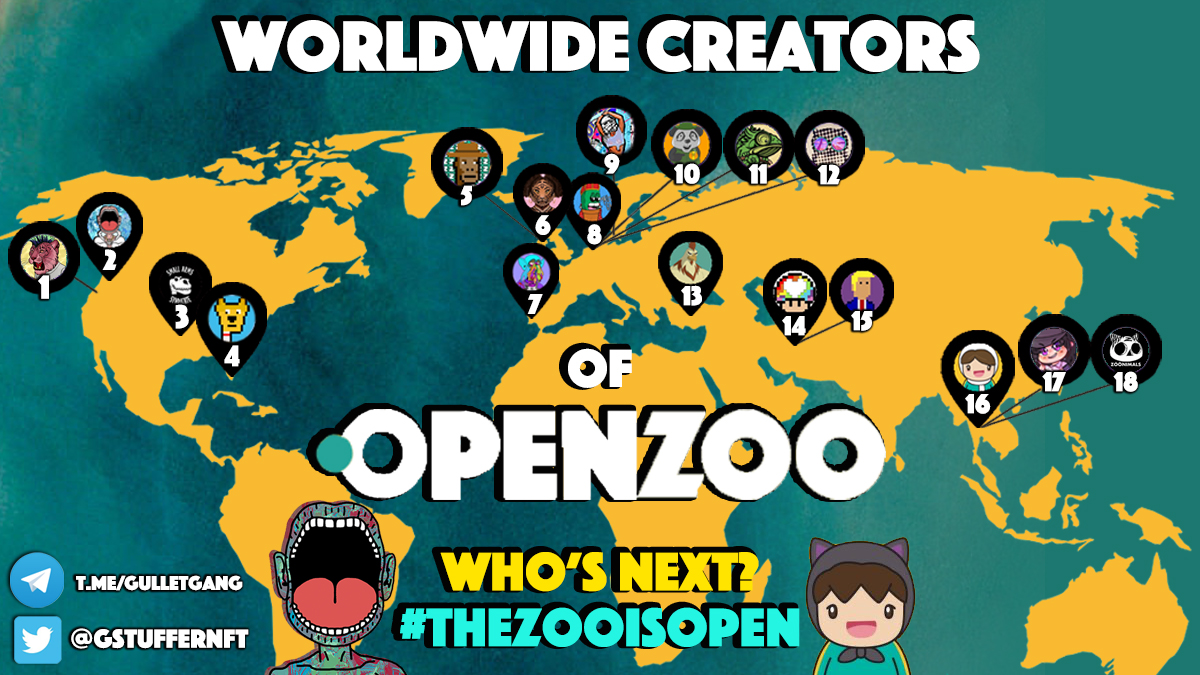 Did you know..? The awesome artists of OpenZoo.io come from all over the globe! 

Check out this map that features some of the site's top creators 👅 

Not on the list? Comment your location below and let us know where you're creating something amazing!