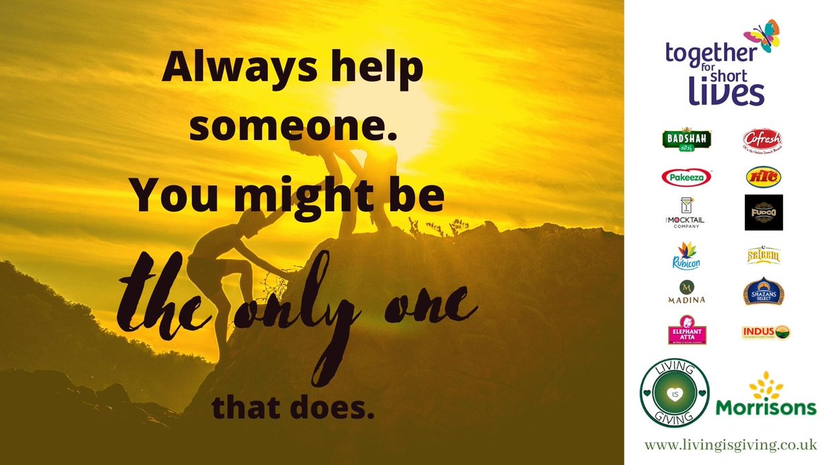 LivingIsGiving8's tweet photo. Even a small act of kindness, one that you might think is insignificant, can make the world of difference for someone. 
Our #livingisgiving partners want to help us inspire #actsofkindness everywhere!

Our Charity Partner: @Tog4ShortLives 
More: @Morrisons

#Ramadan2022 #charity https://t.co/vwAeBRLoQW