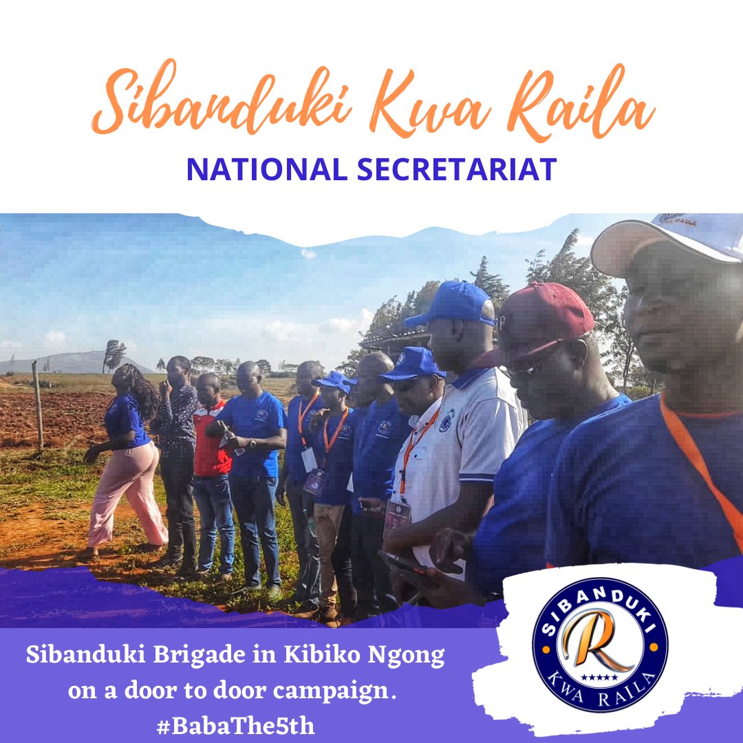 2022Sibanduki's tweet photo. SIBANDUKI in Kibiko, Ngong on a door to door campaign. #sibanduki #AzimioLaUmoja #kurakwababa #BabaThe5TH https://t.co/65simiYmQK