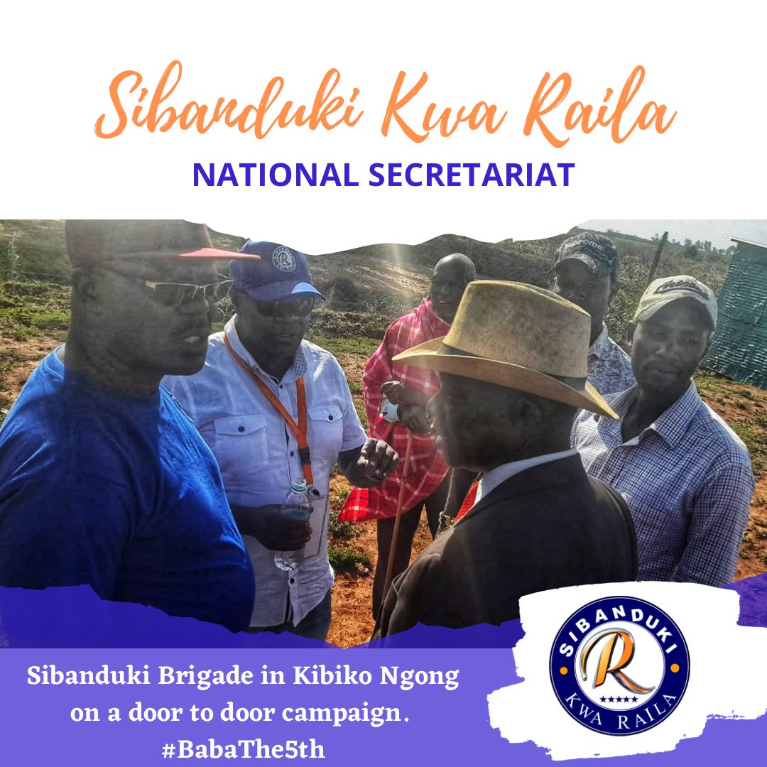 2022Sibanduki's tweet photo. SIBANDUKI in Kibiko, Ngong on a door to door campaign. #sibanduki #AzimioLaUmoja #kurakwababa #BabaThe5TH https://t.co/65simiYmQK