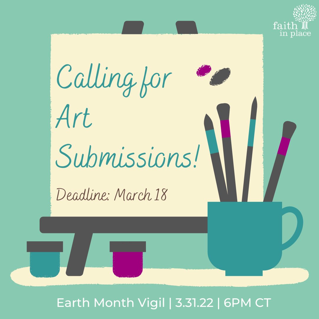 As a part of our upcoming #EarthMonth Vigil, we'll be featuring art that reflects what keeps us “deeply rooted” in our care for the Earth and each other. 🎨 🌎 We invite you to submit your artistic reflection as part of our celebration!  

Learn more: bit.ly/3t5Rkg8