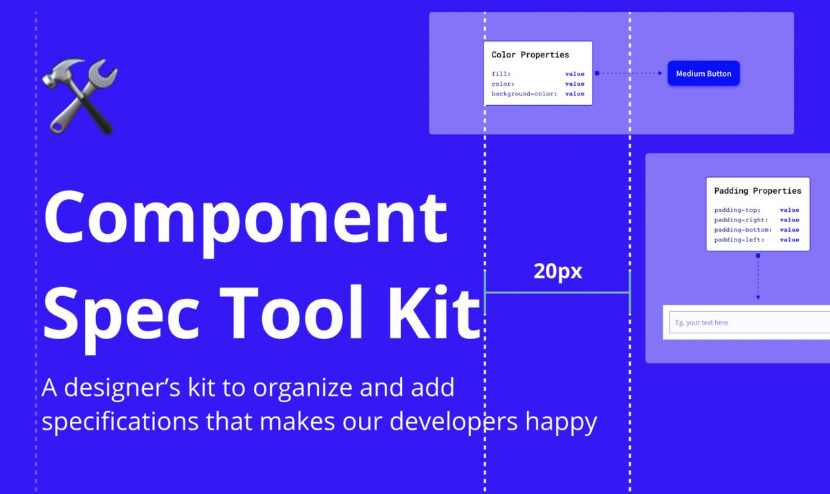 svorklab's tweet photo. 📐Component Spec Tool Kit for #Figma 

👉🏻Welcome to the Component Spec Tool, a library file built to help ease the design-to-engineering handoff related to design systems component work.

By @TaylorCashdan @CristianIordan3 &amp; team.

https://t.co/3kBR4ae4TS
@figma  #designsystems https://t.co/1zyHWUS9Vc