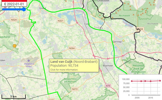 The #Netherlands: preliminary 2022 #population estimates are added to #provinces and #municipalities - 5 #mergers are incorporated - citypopulation.de/en/netherlands/