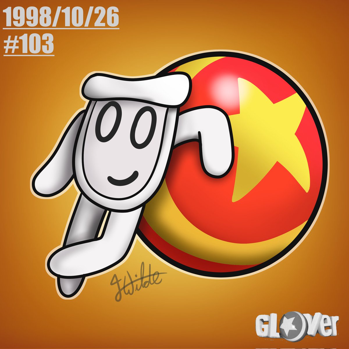 Wilde_boy2000's tweet photo. VGC 103: Glover
If you want to succeed in this platformer game, Glover will be sure to give you a hand! He'll also be sure to slap those who make bad puns.
#VGCchallenge #videogames #glover #nintendo64 #playstation #platformer #interactivestudio #ball https://t.co/hgy1DG20ab