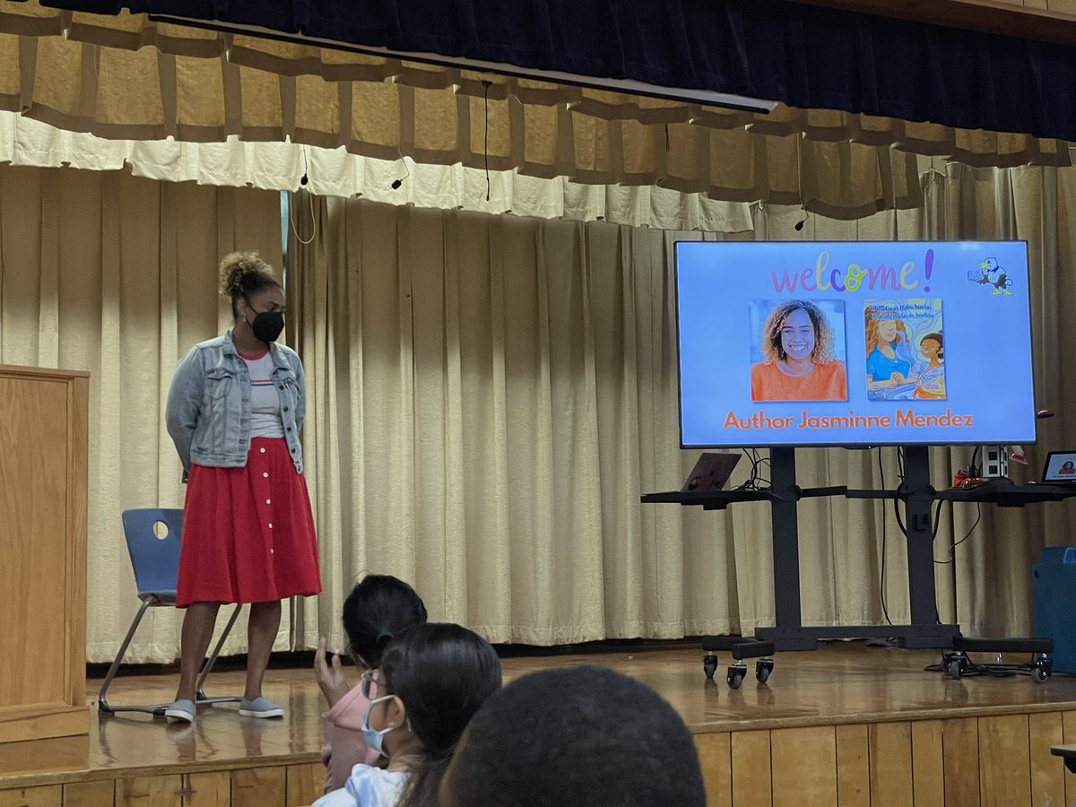 MrsM_Lopez's tweet image. Our @OdomEagles were super excited about our first in person author visit in a long time!! Thank you @OdomESLibrary for organizing this wonderful experience. @jasminnemendez was amazing! 💜