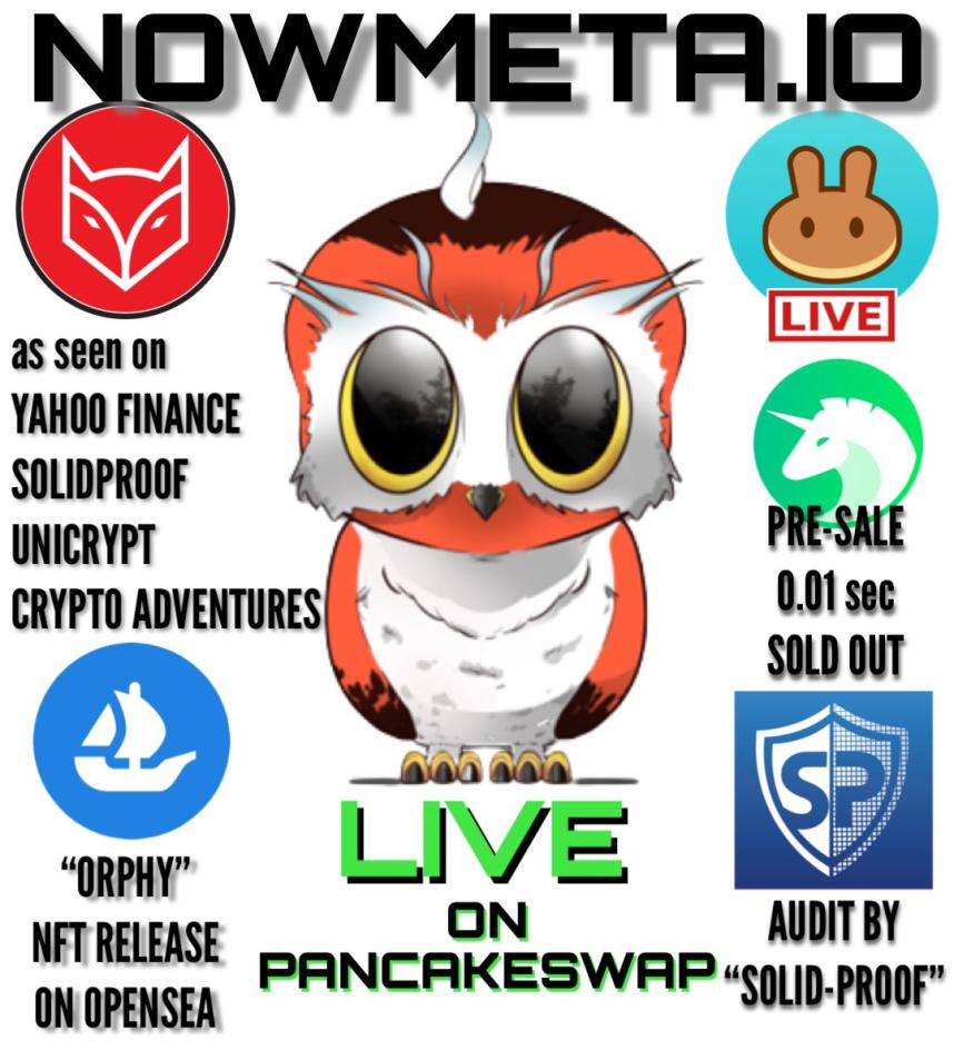 KhemeticChurch's tweet photo. The hoots out the nest! We are rich.
Now I need you to listen next time!
We sold out of pre sales in 1 sec.
LETS GET TO 500 HOLDERS.
#NMETA #PancakeSwap #cryptocurrency
CONTRACT ADDRESS.
0xfac45d4b406D94cddFC48b198839673351CB2Bf9 https://t.co/bqmSgzV8It