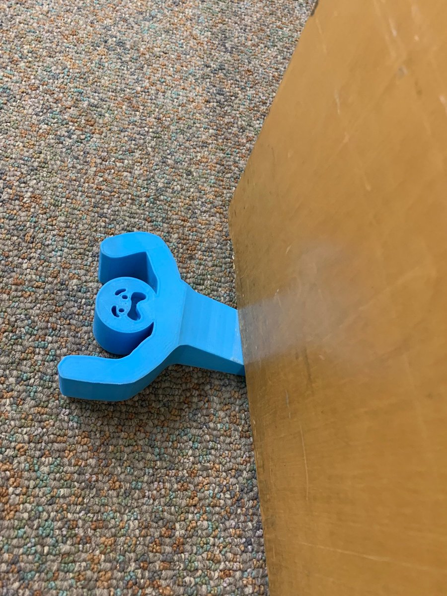 NortonMiddle's tweet photo. Interesting trip to STEM lab. A little old school and alot of new school. My two grade 6 friends constructed this mini computer and did a great job explain it to me. The best part are the smiles generated from learning and engagement. #NMSLancersLEAD Cool 3D printed door stop. https://t.co/uMbUvoqZ00