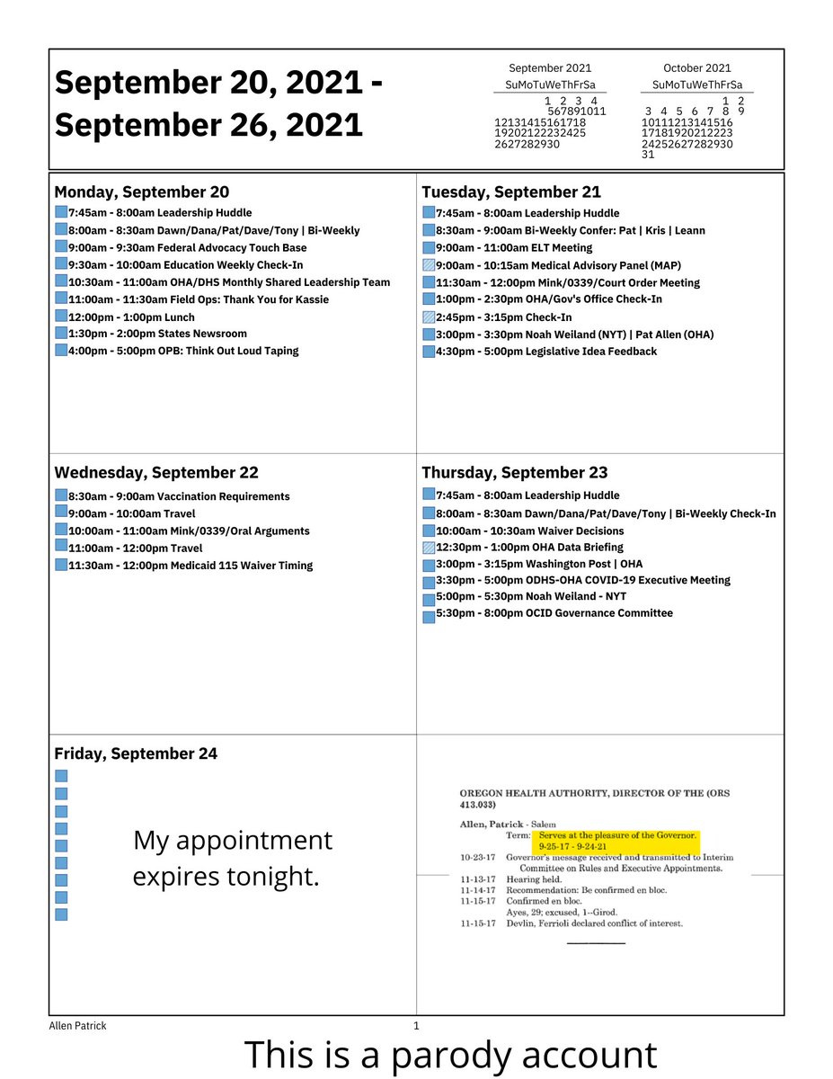 ALTPatAllen1's tweet photo. In the interest of transparency, I have updated a few of my calendars for the public. https://t.co/Rr6Ck6Scxe