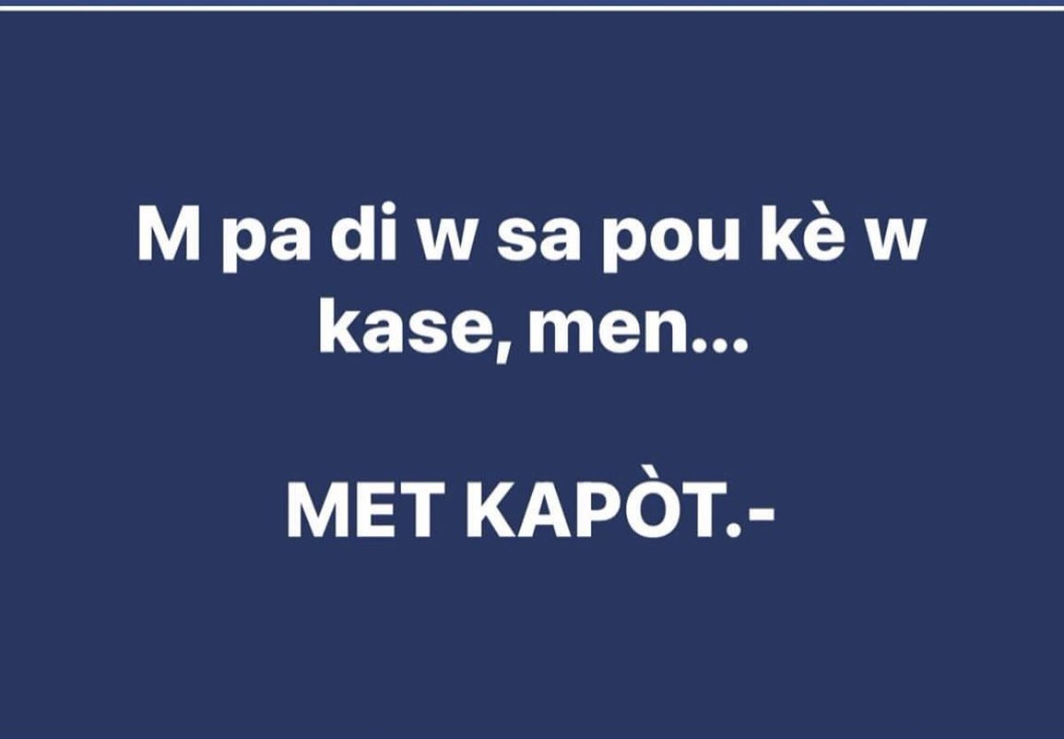 Alfredolivier7's tweet photo. ✔️Just on ti konsèy ✌️ https://t.co/oQFoeAN7UF