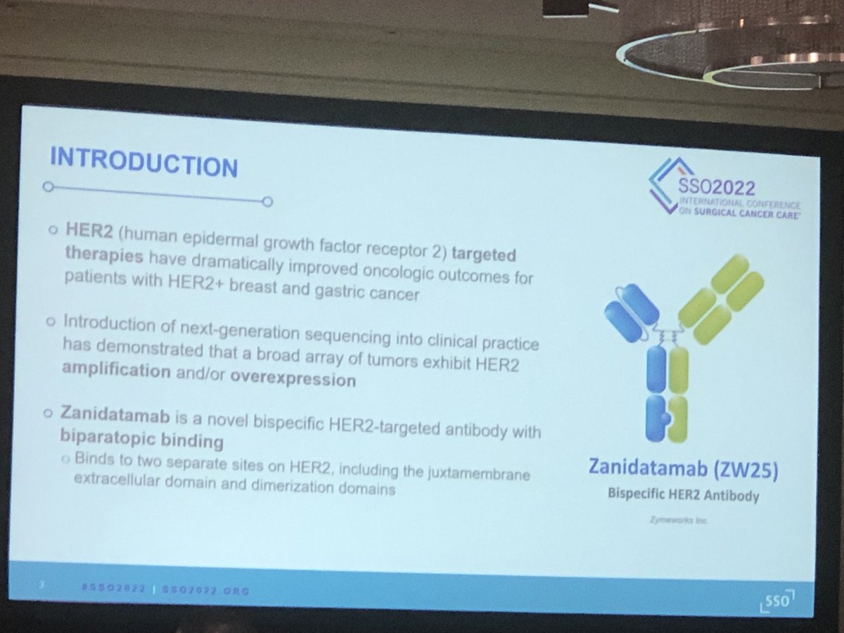 Proud of ⁦our superstar resident @TDiPeriMD⁩ presenting  his work on phase 1 trial of zanidatamab in PDX models #sso2022 ⁦@CSCancerCare⁩ ⁦@DeptSurgeryCS⁩ ⁦@GenSurg_CS⁩   Looking forward to having him return from ⁦@MDAndersonCancer