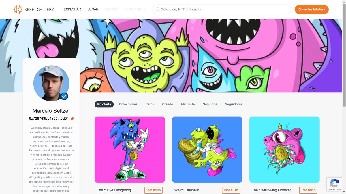 kephi_chunawa's tweet photo. ¡Bienvenido @SeltzerMX 🇲🇽 a @KephiGallery! 

Nos enorgullece tener a su primer coleccion de #NFT "Pesadilla de Videojuegos" en venta en nuestro #NFTMarketplace.

🔸Colección
https://t.co/hi6FPijtgs

🔸Perfil https://t.co/hJITXZO9qf

#NFTLatam #NFTCommmunity #NFTcollectibles https://t.co/XKvbwZFBYg