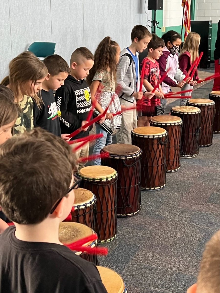 ZaddaBazzy's tweet photo. Students and staff at Queens Creek Elementary enjoyed a day of music making with Mr. Steve from Dancing Drum. What a memorable day! #qcemusic #dancingdrum https://t.co/2Ry3ojFG10