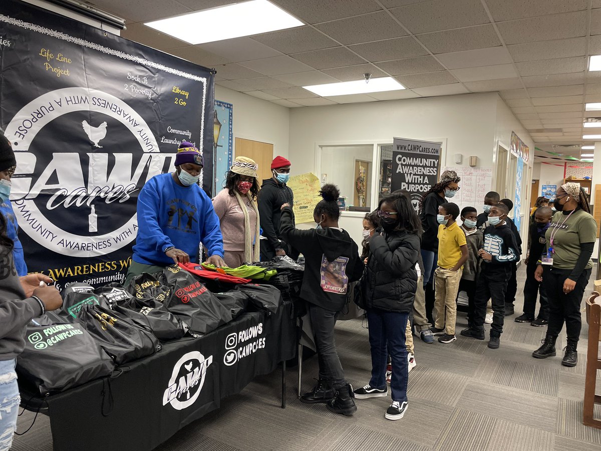 We love @EMPeaseElem today we brought our #SchoolSuppliesOnWheels  Program and gave our free school supplies to 2nd thru 5th Graders. #CAWPCares