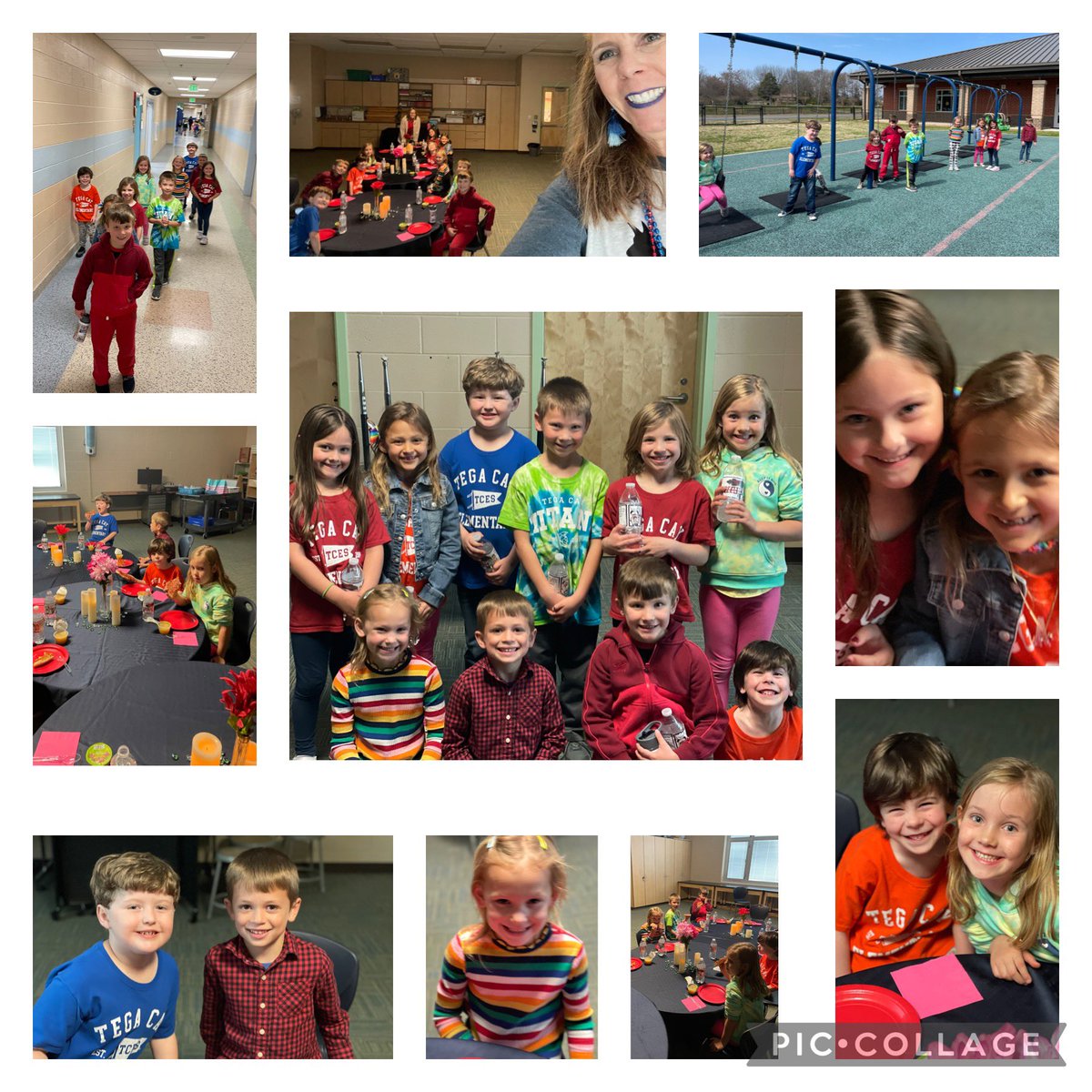 beccalong21's tweet photo. Kindergarten Candlelight Cafe at TCES. Thank you to our PTO for the opportunity to have lunch with the auction winners!! @tegacaytitans @brigitteawagner @LisaLHLucas @TegaAp @TCESLeadTeacher https://t.co/88CSmSEnPl