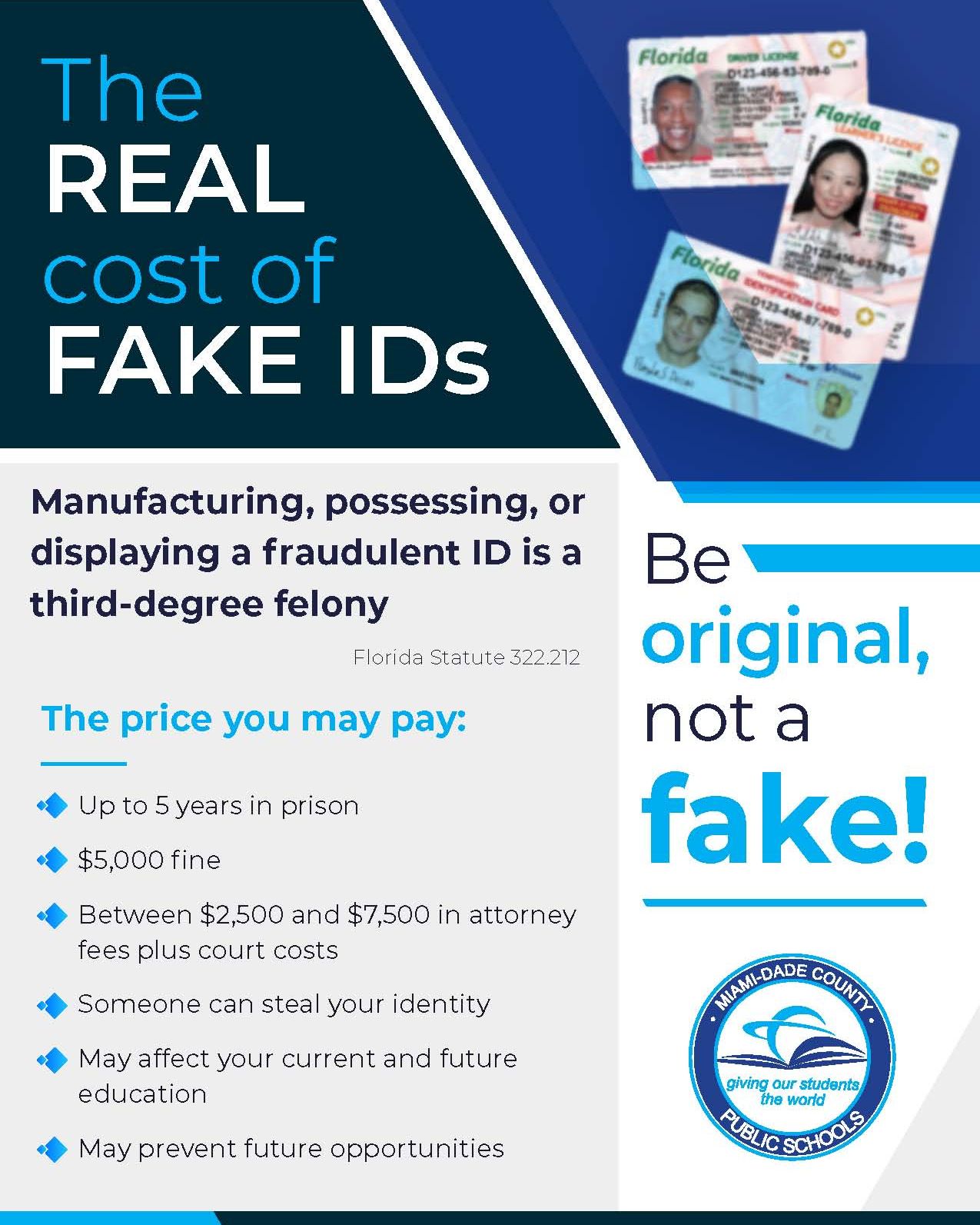 Possession Of A Fake Id Is A Third Degree Felony