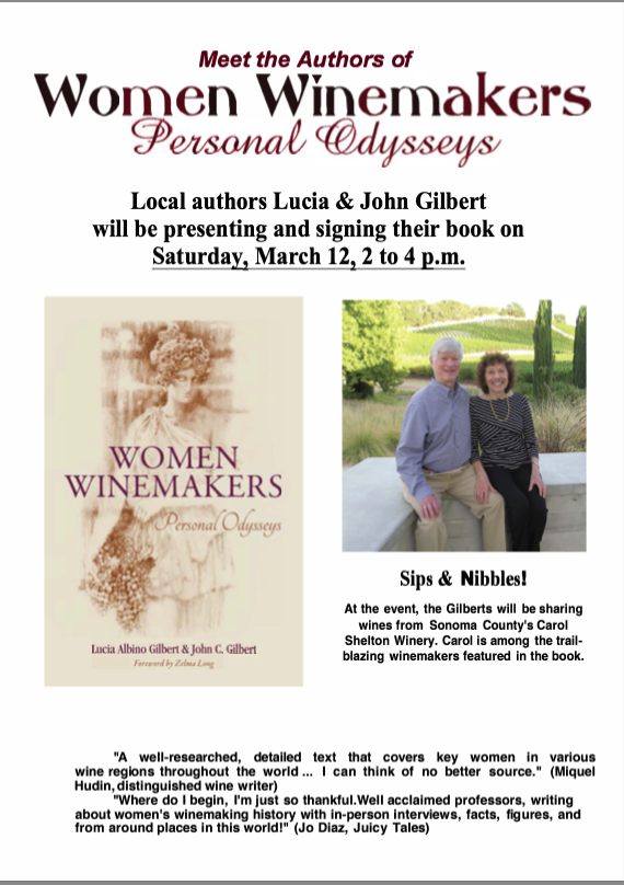 Dr Melissa C Gilbert (@carlottamg) on Twitter photo Come to <a href="/BooksIncStores/">Books Inc. 📚🌉</a> Campbell, CA to sip delicious Carol Shelton Wines and learn about women winemakers during Women's History Month! Come to <a href="/BooksIncStores/">Books Inc. 📚🌉</a> Campbell, CA to sip delicious Carol Shelton Wines and learn about women winemakers during Women's History Month!