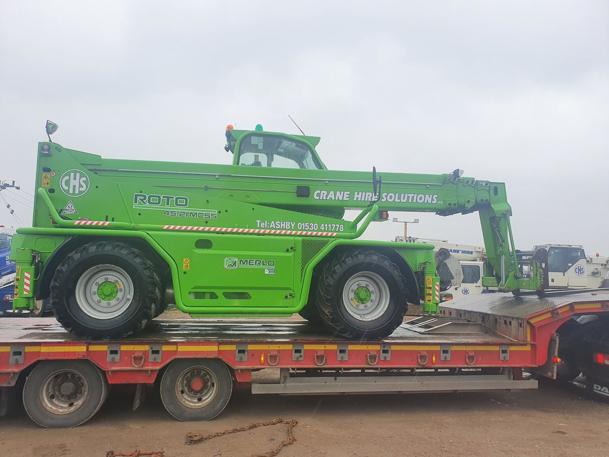 And of it goes on its first job ! #Merlo #Roto #Planthire #toolhire #360forklift #cranehire #telehandler