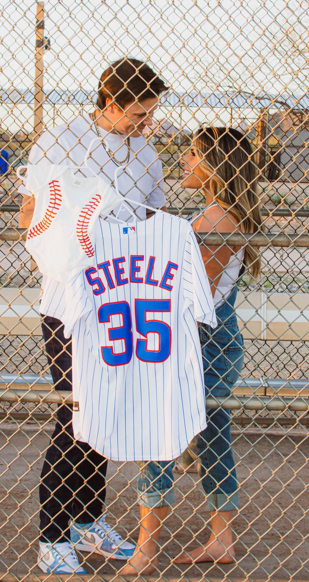 J_Steele21's tweet photo. Coming to a ballpark near you this July! Libby and I are ecstatic to be bringing this baby boy into the world! Gods timing is always perfect! ❤️ https://t.co/n1NnjiAy9I