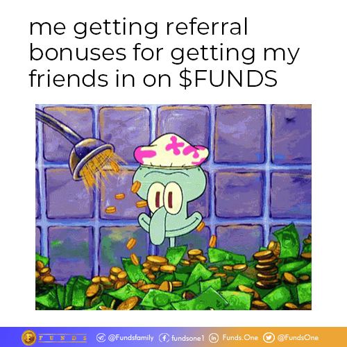 FundsOne's tweet photo. Got room for tokens? $FUNDS has more tokens for you 👀

Earn 10% of sales you refer in store credit when your friends purchase $FUNDS tokens. The more of your friends that buy, the more free tokens you earn!

Refer a friend today and earn your tokens at https://t.co/SiTgdFhE8a https://t.co/zo0U9parPk