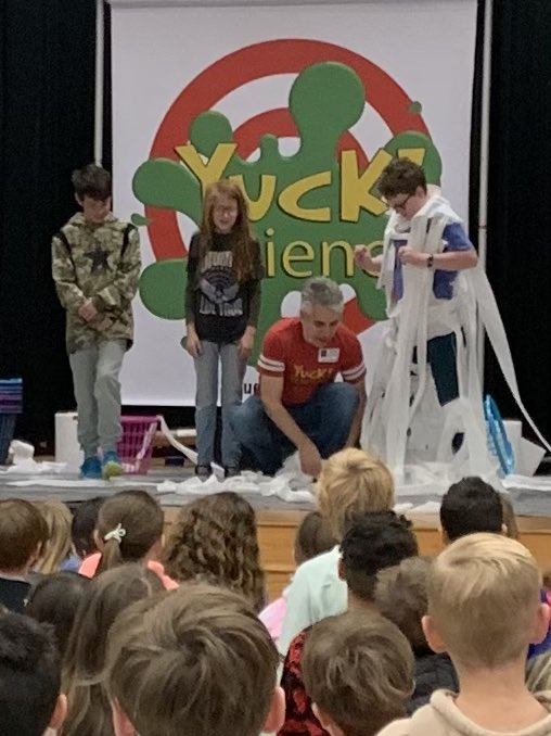 Our 5th graders helping out with the YuckScience program <a href="/CESCowboys/">Colleyville Elementary School</a>!!
