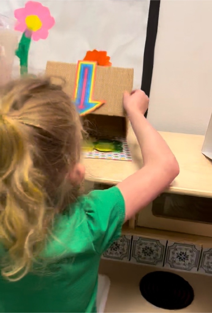 OwensTylerISD's tweet photo. Mrs. Jones came to visit Pre-K this morning to teach us how to catch a leprechaun and even helped us build a leprechaun trap. We didnβt catch him, but he did leave us some chocolate coins as a surprise!ππβ¨ #prekcrew https://t.co/t7PqPF4mXC