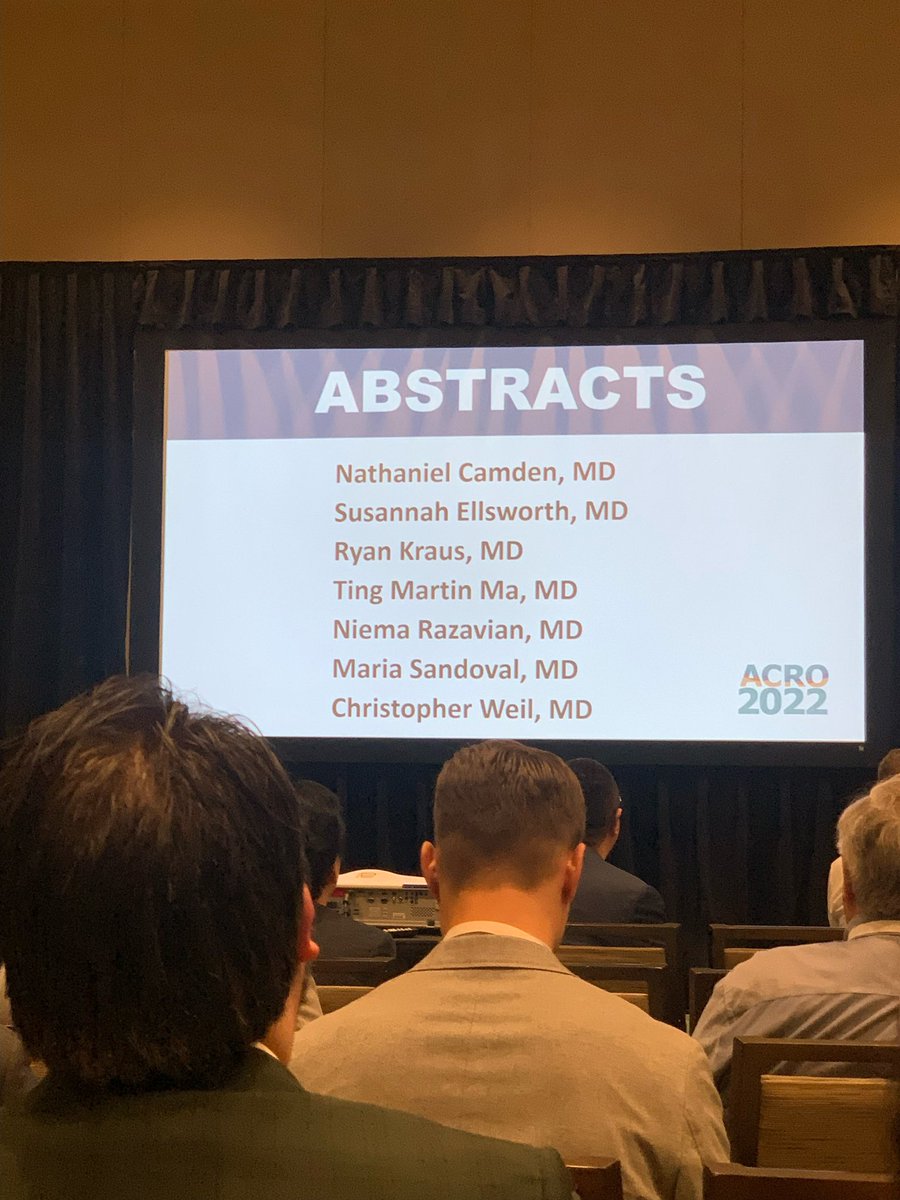@NathanielCamden winning for best abstract at #ACRO2022 for his work on #prostatecancer! #radiationoncology #sbrt #cancer #rushexcellence @RushRadOnc @RushCancer @RushMedical