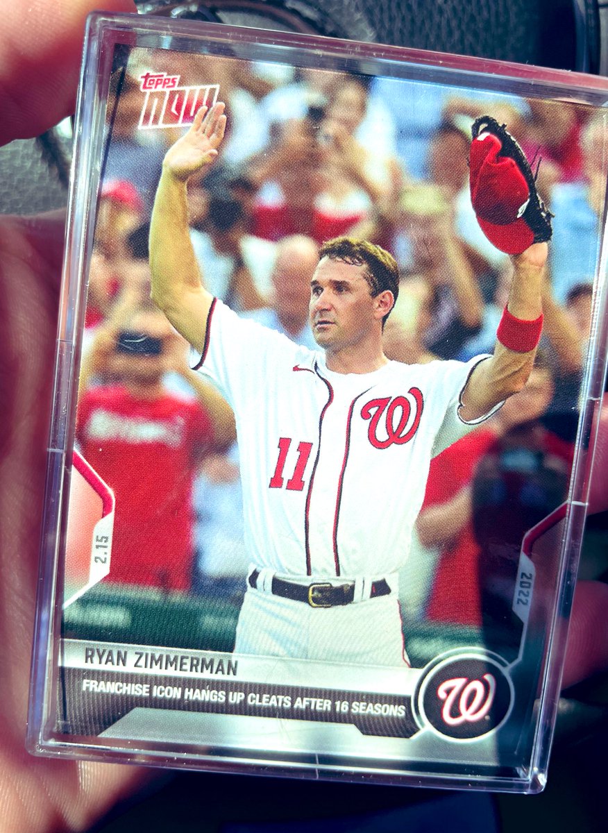 NavyYardNats's tweet photo. RT &amp; follow to WIN a sold-out, limited-edition Topps card commemorating the retirement of 𝗘𝗺𝗽𝗹𝗼𝘆𝗲𝗲 #𝟭𝟭, 𝗥𝘆𝗮𝗻 𝗭𝗶𝗺𝗺𝗲𝗿𝗺𝗮𝗻

REPLY with any #Nats #WorldSeries PHOTO or GIF to double your chances2️⃣✖️ 

𝟮 𝗪𝗜𝗡𝗡𝗘𝗥𝗦 𝗽𝗶𝗰𝗸𝗲𝗱 𝗦𝗔𝗧𝗨𝗥𝗗𝗔𝗬 𝗮𝘁 𝟵𝗽𝗺🚨 https://t.co/bqzFyQd8dr