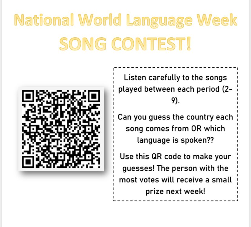How did you do today??? 8 different songs from 8 different countries 🎶 Did you guess any??#NationalWorldLanguageWeek