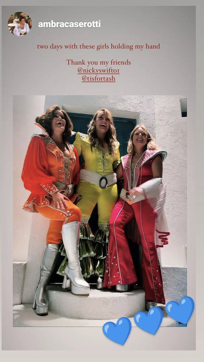 TeamTashOBrien's tweet photo. Just a few pictures of the beautiful @tisfortash as Tanya featuring some of her glorious cast mates 💃🏻 💃🏻 💃🏻 🎤 🎶  @ambracas 🧡💚💖 https://t.co/jwwYxSVFzN