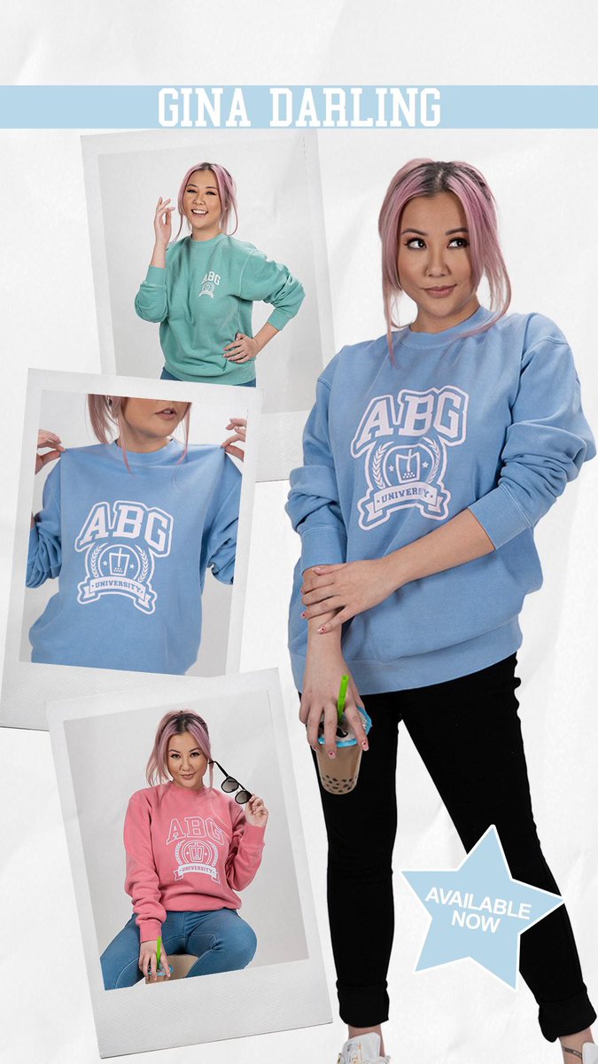 MissGinaDarling's tweet image. ‼️NEW MERCH IS NOW LIVE‼️
ABG University is here! We sold out last time so get yours before it’s gone! 

Get it here: fanjoy.co/collections/gi…