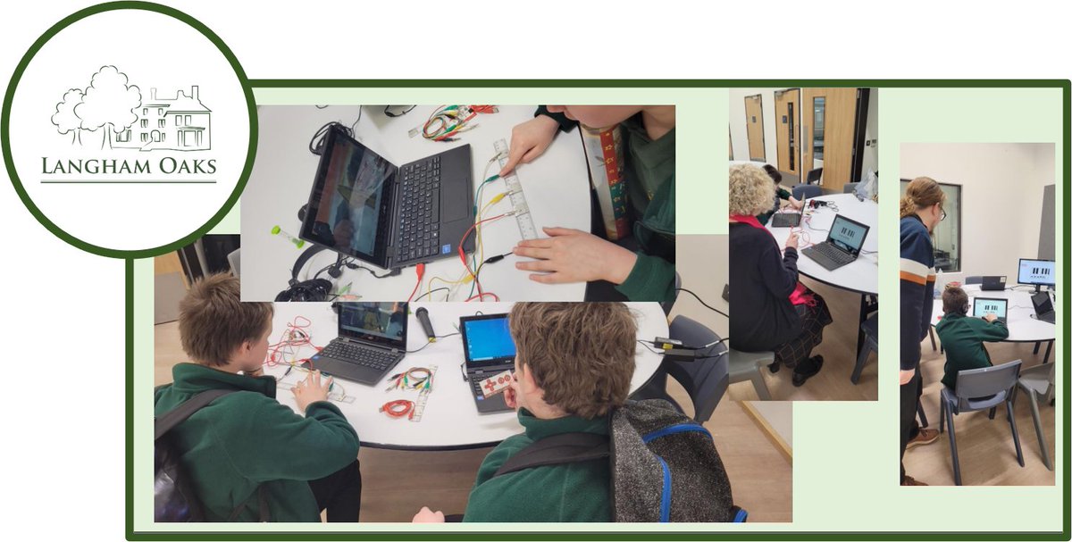 LanghamOaks's tweet photo. A massive thank you to @ConductiveMusic 🎹from the staff and students @LanghamOaks #school for delivering our #digital #music workshop. Our students enjoyed the opportunity to work with Mr E to explore the @makeymakey resources and produce their own composition! #semh #Colchester https://t.co/J9uI1Y2i0v