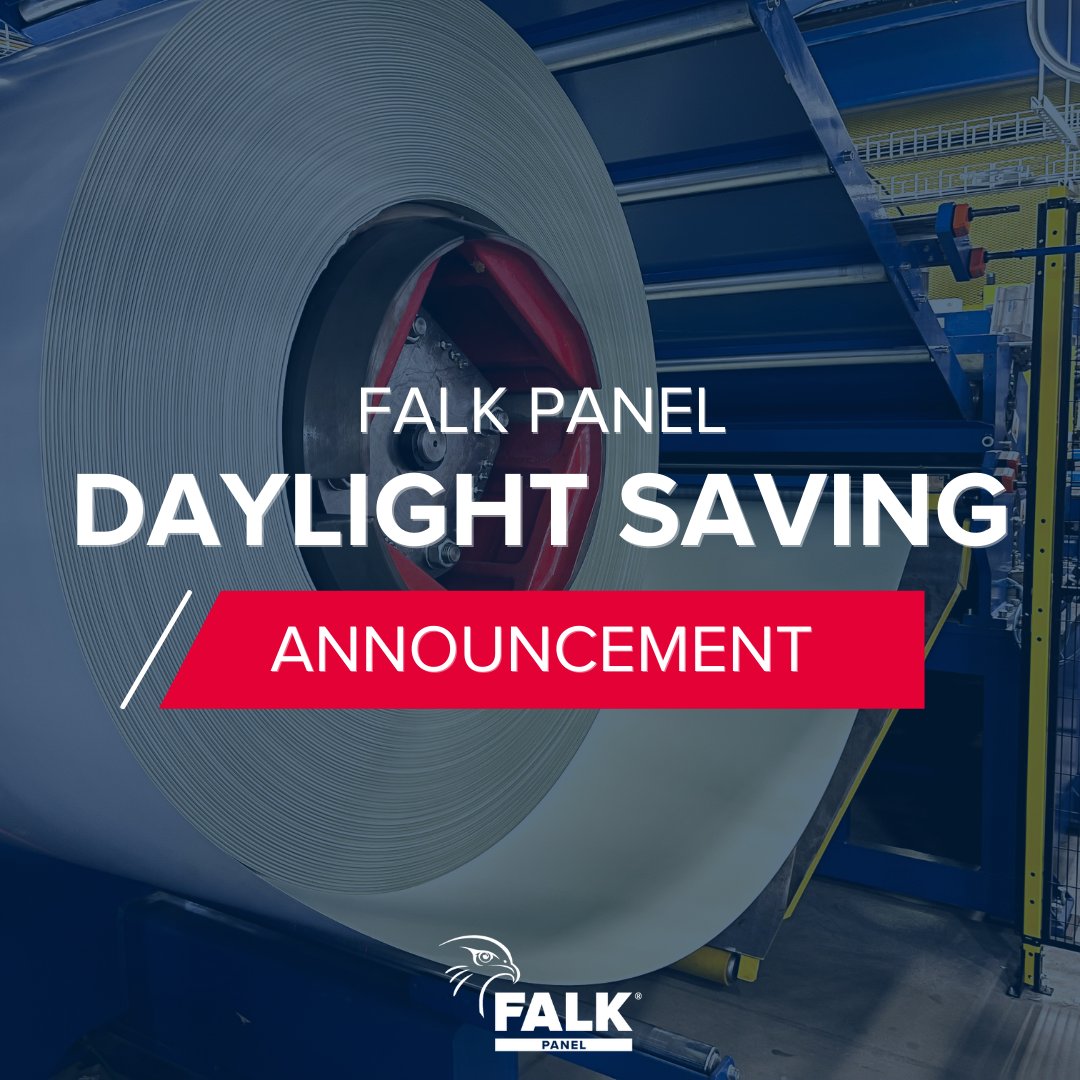 FalkPanel's tweet image. 𝗔𝗻𝗻𝗼𝘂𝗻𝗰𝗲𝗺𝗲𝗻𝘁 ‼️

Falk Panel is officially rolling back our lead times to 10 weeks! 
Call today for more information. 

#FALK #IMP #sandwichpanel #springforward #daylightsaving #buildingmaterials