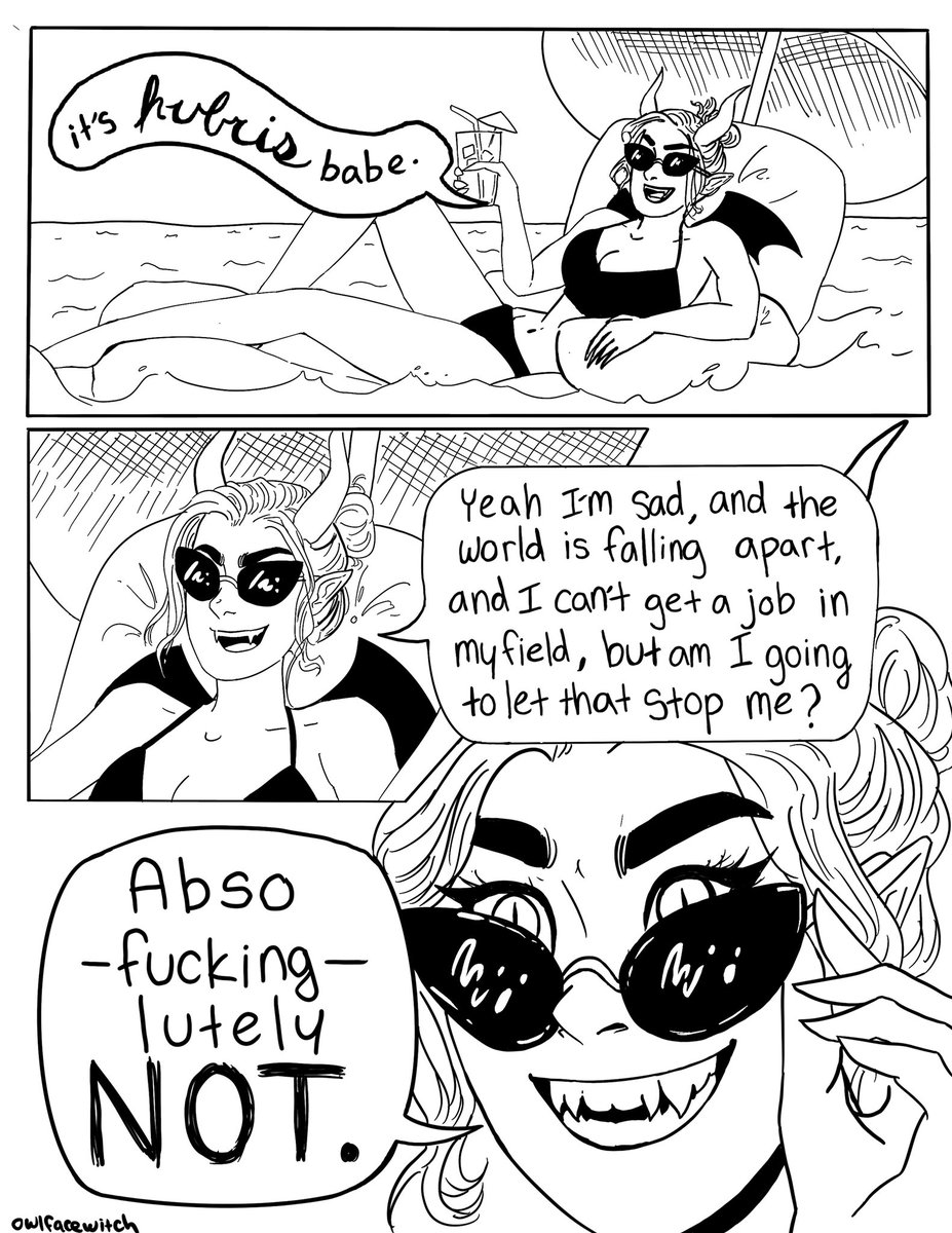 owlface_witch's tweet photo. A comic about living. Pt 1/2

(CW for mentions of death, though like, in a funny way) https://t.co/GjlqwgExTO