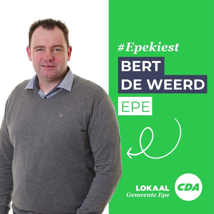 Namens Lokaal CDA gemeente Epe wil ik mij in de raad inzetten voor een sociaal, ondernemend en rechtvaardig bestuur voor #Oene #Epe #Vaassen #Emst !