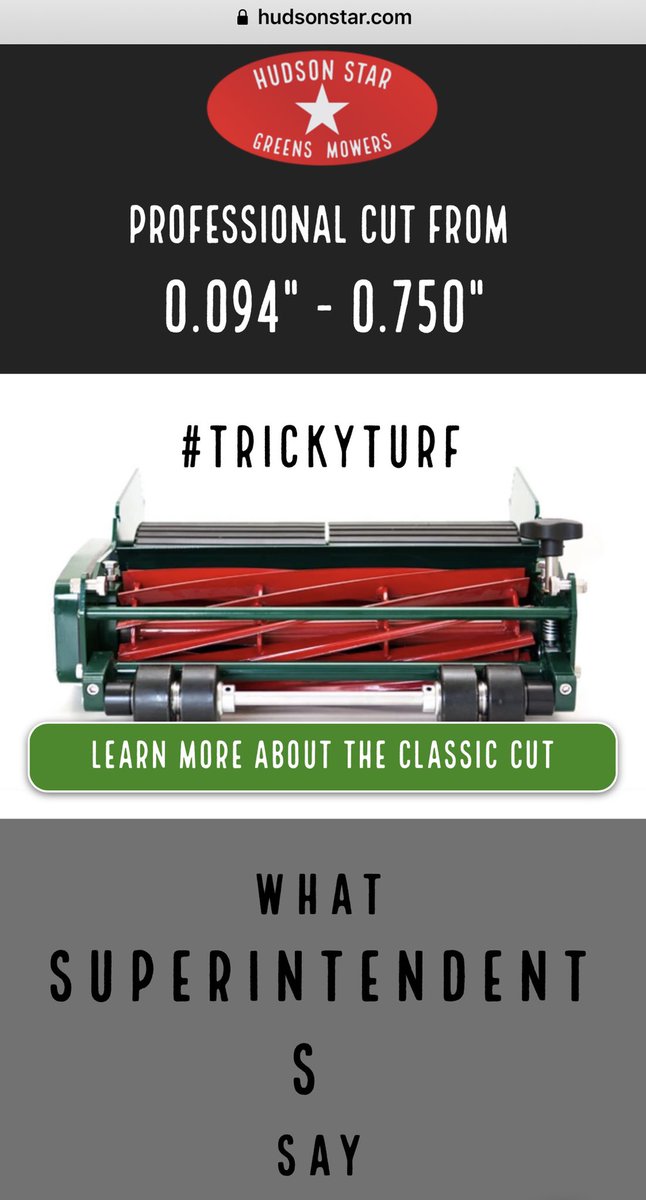 GriffithsJayson's tweet photo. It’s arrived…more than electric…our NEW precision, Classic Cut @HudsonStarMowrs #trickyturf slopes, collars, tie-ins, tee box corners, drop offs…No oil, No⛽️…just foot power 🦶👍 https://t.co/uzI1rSd4wB https://t.co/wY03YxZmUy
