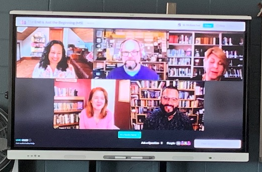 wcsPageMSjc's tweet photo. Had the perfect last day b4 Spring Break at #SEYA22! Saw so many amazing authors on 4 different panels, talked about books, ate pizza &amp; laughed a lot! @seyabookfest #WCSLibs https://t.co/buIPiAHACQ