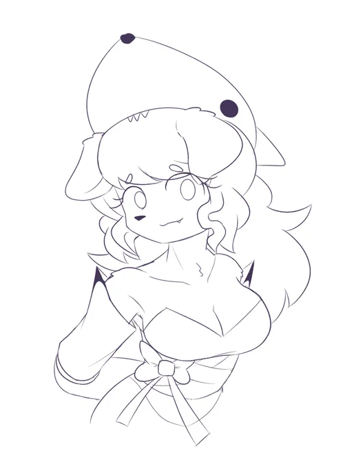 wip 

furry char (i like to think she's a border collie) 