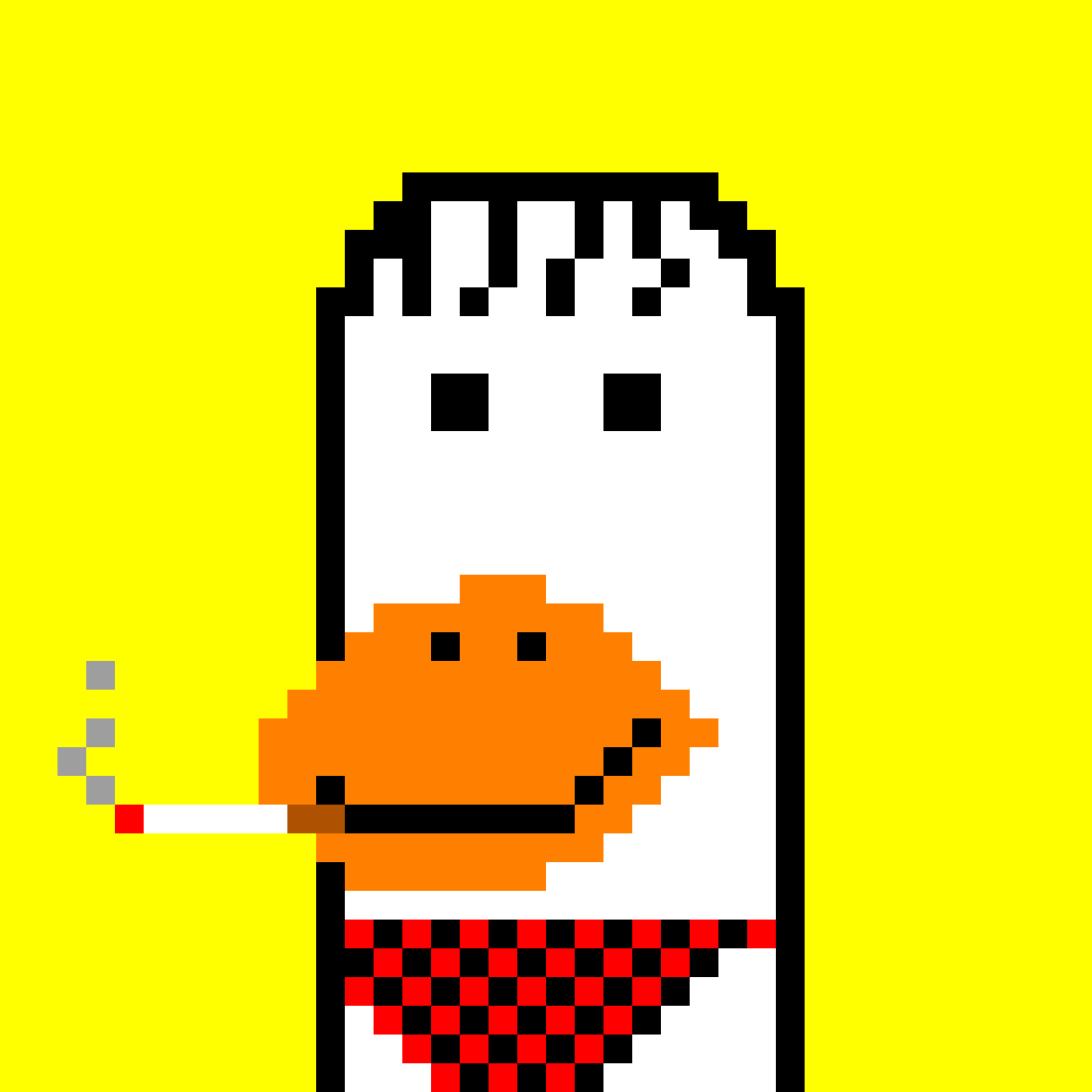 Cryptoducks1's tweet photo. Duck #75 now available on Opensea. Price: 0.01 ETH.
https://t.co/wT3qWhZo4V
#NFT #NFTs #NFTCOMMUNITY #NFTGIVEAWAY https://t.co/0EMd6Bki1v