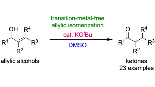 KOtBu/DMSO Catalytic System for Isomerization of Allylic Alcohols to Ketones by Masahiro Sai (@M_Sai_Group) onlinelibrary.wiley.com/doi/10.1002/ej…