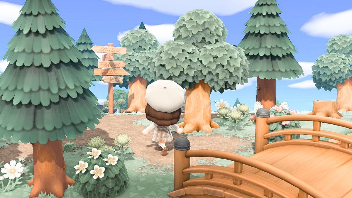 kateshorizons's tweet photo. Been gone a minute, back with my lil pathway in the woods 🌲🍃☀️ (in progress) #AnimalCrossingNewHorizons #ACNHDesigns #acnh #ACNHDesign #animalcrossing #AnimalCrossingDesign https://t.co/NcSs3AN7R5