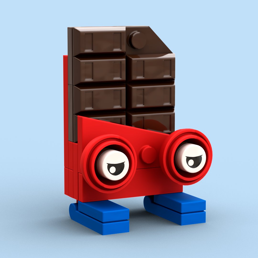 DaftDroid's tweet photo. LEGO Chocolate Bar
#legomovie2 #LegoIdeas #legorender #lego3D #legocharacter #3DModel https://t.co/MmqbU21jDL