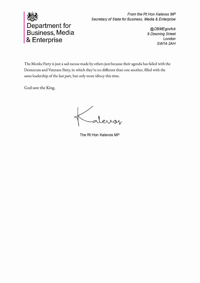 DBMEgovfuk's tweet photo. Statement from the Secretary of State of Department for Business, Media and Enterprise.
@KaIevos
 ⬇️ https://t.co/Lo8enUQDOT