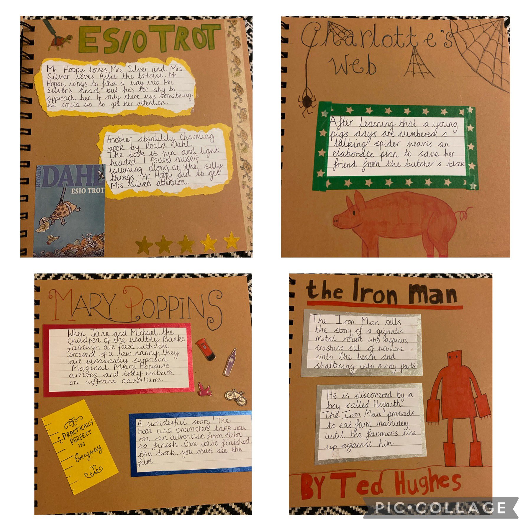 on Twitter "Loved creating a reading scrapbook for my