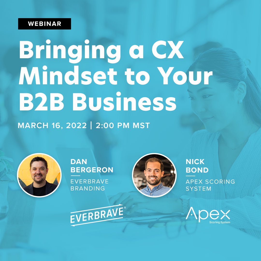 B2B companies need to stop thinking about what they're selling, and instead think about what customers are buying. Register for our FREE #webinar to learn the difference a #customerexperience mindset can make. Mar 16, 2pm MST. #CX
bit.ly/3IgfRoe