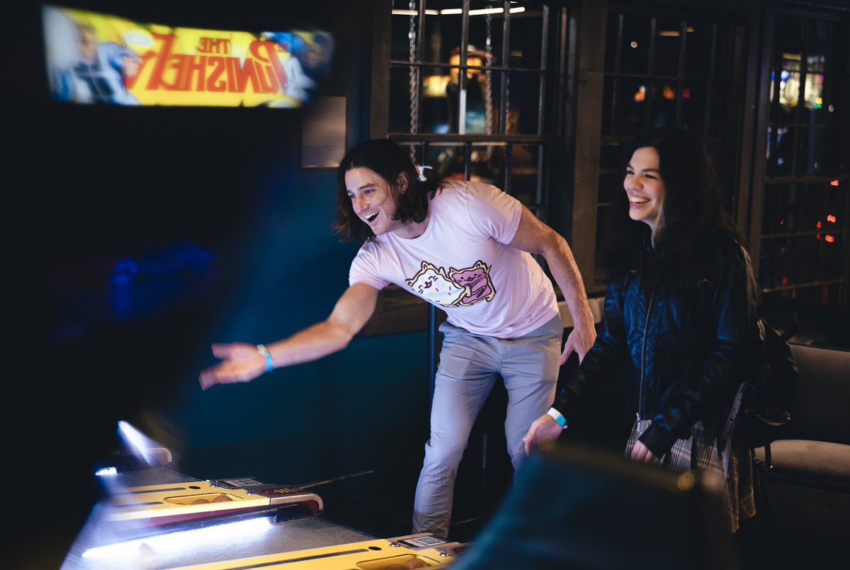 Hey South By ↙️: ready for a change of pace? Stop by Cidercade Austin for unlimited play on 150+ games, wings, pizza, &amp; hard beverages. We're on Town Lake with killer patio views of Austin, and close to #SXSW . Pay $10 and come &amp; go as you want all day. Add us to your list!