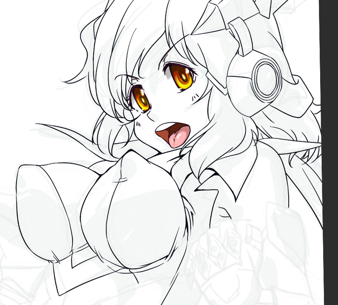 響っぱいが描けたので寝るか( ˘ω˘) 