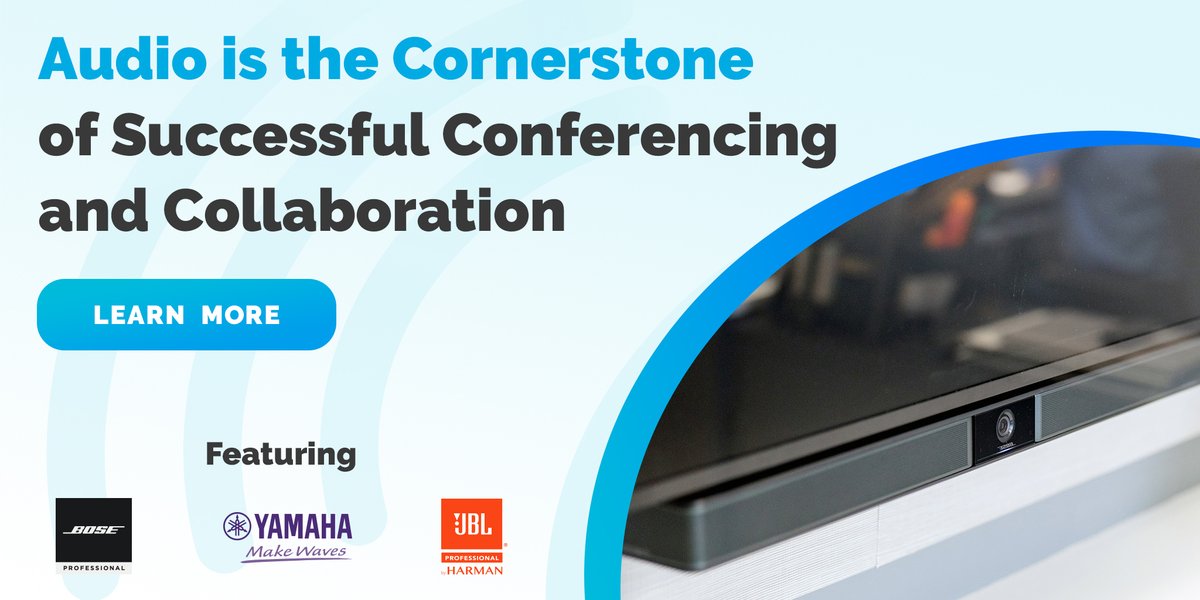 Make sure everyone in the meeting is heard.  Check out these amazing audio products. 
bit.ly/3tRj0Vf #Audio #AchieveMore #ProAV