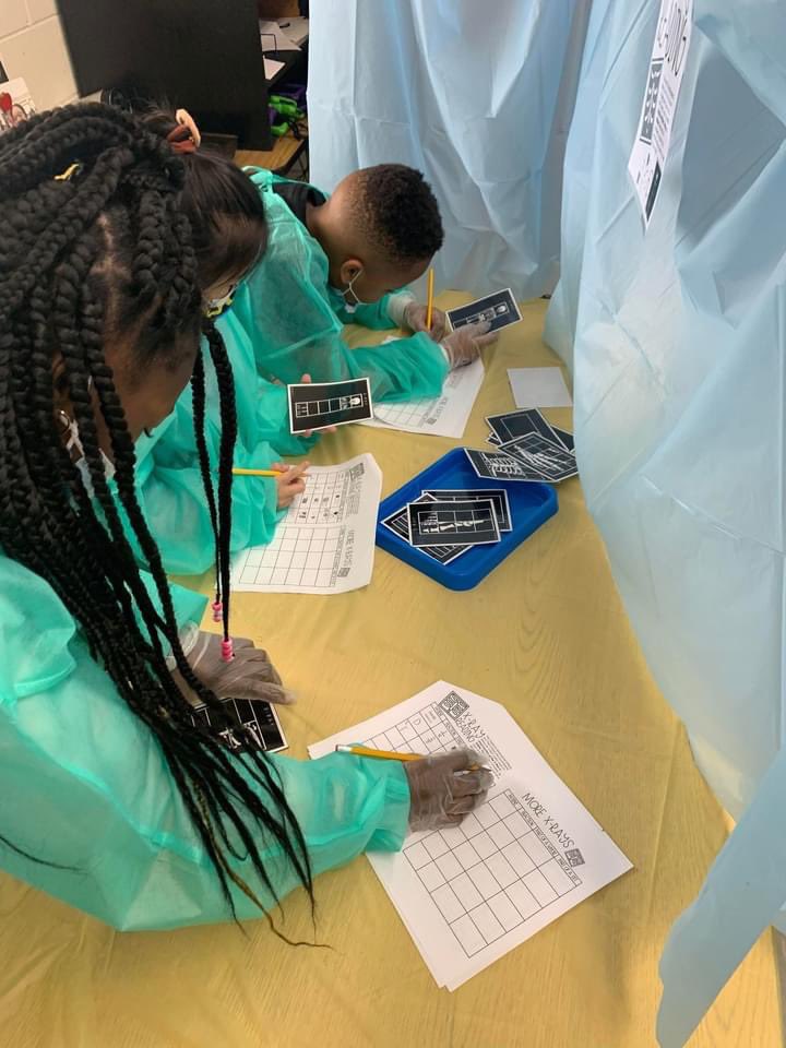 Students <a href="/EMRollinsSTEAM1/">E M Rollins STEAM Academy</a> applied what they learned about fractions.These fraction doctors visited 4 rooms, each w/ fraction related tasks:X-Ray, Surgery, Medical Charts &amp; ER! Lab coats were provided by a school partner for this innovative experience for Ms. Watkin's 3rd graders.